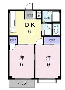 エルディム倉敷A【1階】の間取り