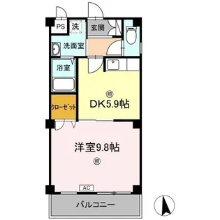 グランツ屋島Ⅲ【4階】の間取り