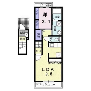 めぞん春日Ⅱ【2階】の間取り