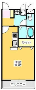 パズ昌栄Ⅱ【203号室】の間取り