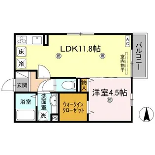 Zen 参番館【1階】の間取り