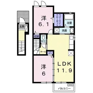 ガーデンプレイス【2階】の間取り
