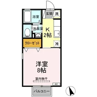 サンピア・K A棟【1階】の間取り