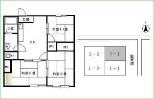 北畝サンコーポ【2階】の間取り
