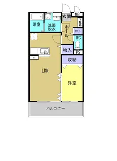 クレールコート【1階】の間取り