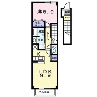 カリーノ【2階】の間取り