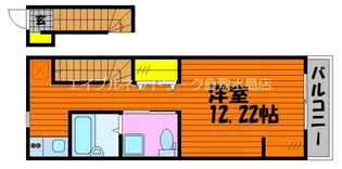 岡山県総社市駅南2丁目【アパート】の間取り