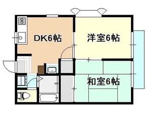 エステートピア春【201号室】の間取り