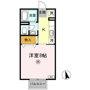 オアーゼ【105号室】の間取り