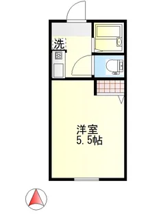 リメイン福島A【208号室】の間取り