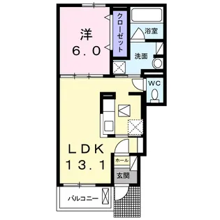 パティオⅡ【1階】の間取り