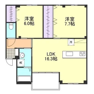 アメニティ水江【2階】の間取り