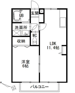 レジデンス大門【2階】の間取り