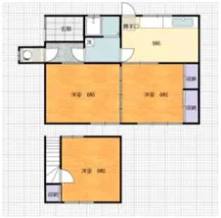 岡山県倉敷市玉島柏島【一戸建】の間取り