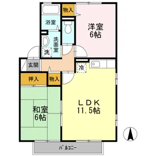 アリッサム21 A【1階】の間取り