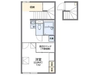 レオパレスさくらやⅡ【2階】の間取り