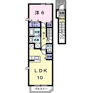 ベル デーアⅡ【2階】の間取り