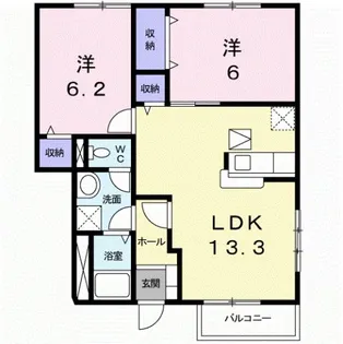 プティファミール C【1階】の間取り