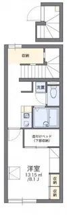 レオパレスセードル 2【2階】の間取り