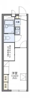 レオパレスディアコート中島Ⅱ【2階】の間取り