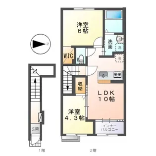 コンフォート セレッソ【2階】の間取り