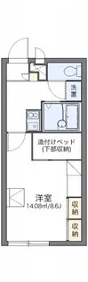 レオパレスVillaCrest【2階】の間取り