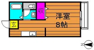 西之浦サンプラザ【201号室号室】の間取り