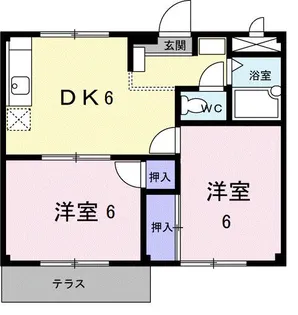 岡山県岡山市南区箕島【アパート】の間取り