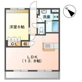 ルミナスガーデン【1階】の間取り