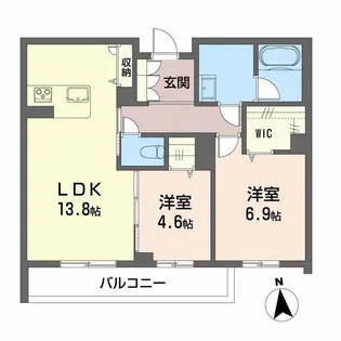 ミュルティプリエ【3階】の間取り