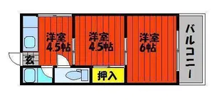 野田マンション B棟【21号室】の間取り