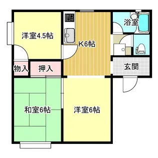 シャトレ御幸【2階】の間取り