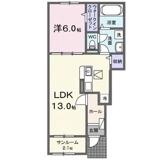 ラピスラズリ Ⅰ【1階】の間取り
