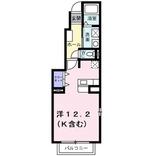 ベルシティSato A【1階】の間取り