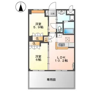 アサヒ2011【1階】の間取り