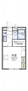 レオパレスハピネス【2階】の間取り