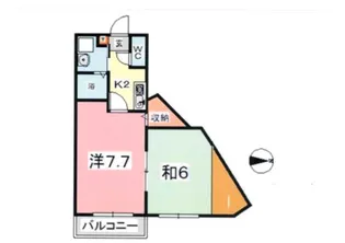 トムキャット102【307号室】の間取り