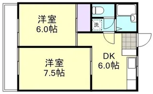 グランドールマンション【1階】の間取り