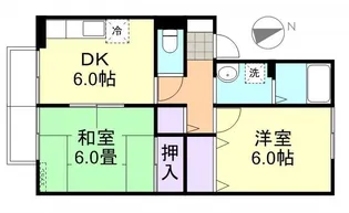 コンチェルト中央 D棟【2階】の間取り