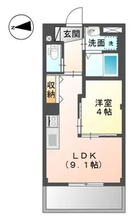 ブリエ ロッシュ U【1階】の間取り