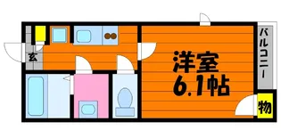 メゾンド近藤【102号室】の間取り