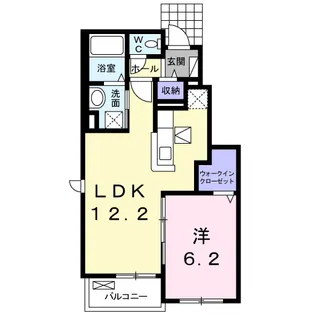 ティファニー Ⅰ【1階】の間取り