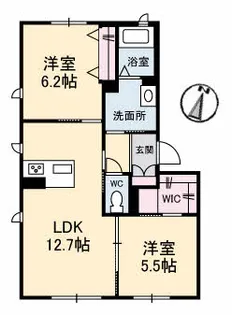 グランベレオ蔵王【1階】の間取り