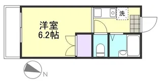 岡山県倉敷市新倉敷駅前5丁目【アパート】の間取り