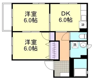 ウエストリバータウン A棟【1階】の間取り