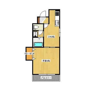 ベルエール八本松【4階】の間取り