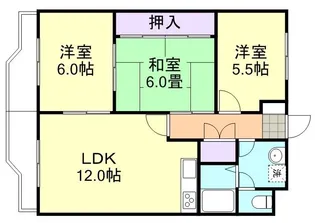 ニューマリッチ有楽Ⅱ【3階】の間取り