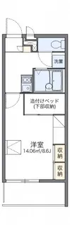 レオパレスアリシア【3階】の間取り
