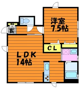 エクセランK C【1階】の間取り