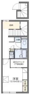 レオパレスソフィア B【2階】の間取り